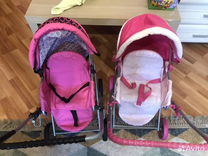 Коляски 2 штуки и ванночки 2 шт
