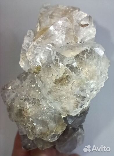 Красивая друза Оптический флюорит