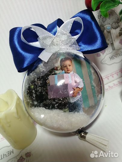 Шары с фотографией на ёлку