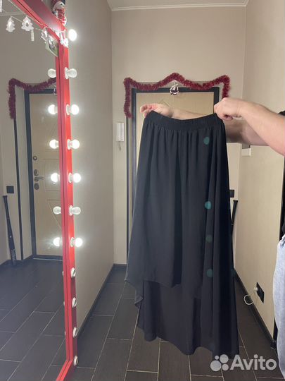 Юбка шифоновая с удлинением