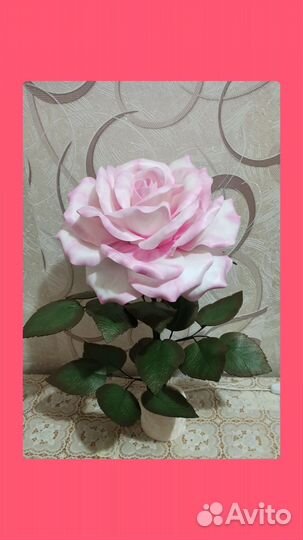 Светильник роза из изолона