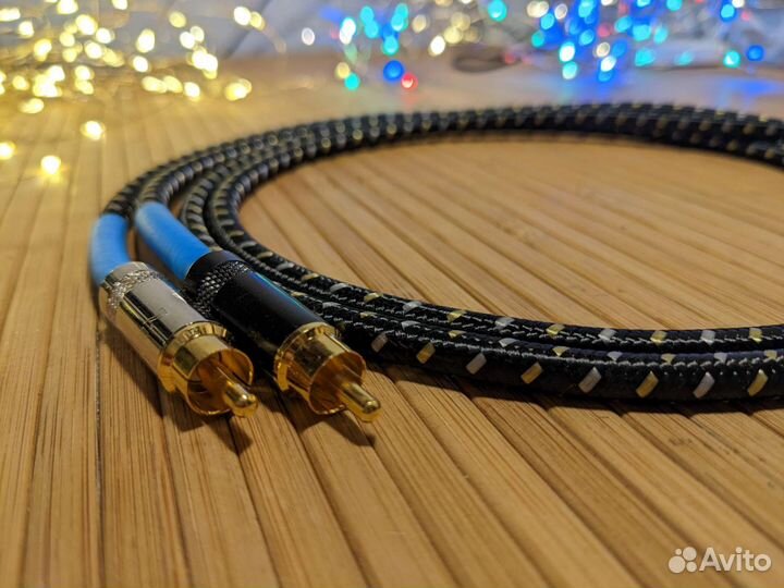 Межблочный провод Vintage 2*RCA на 2*RCA HVC