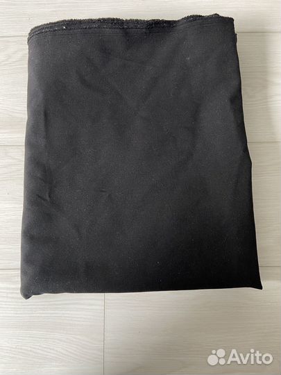 Ткань черная костюмная шерсть
