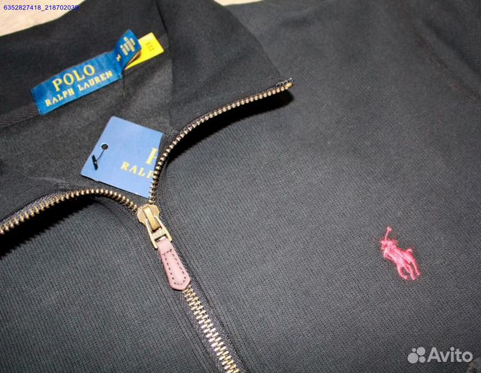 Polo Ralph Lauren джемпер полузамок черный (Арт.15907)