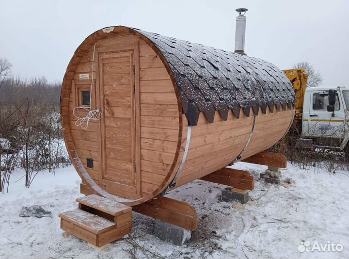 Баня бочка под ключ