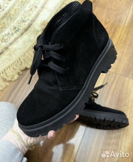 Ботинки на платформе замшевые, лоферы, кеды