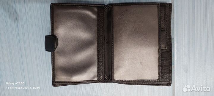 Бумажник мужской кожаный