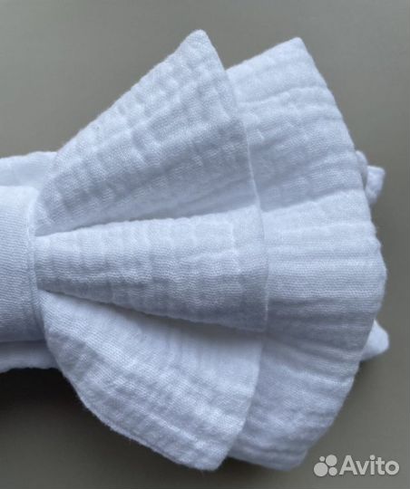 Бант муслиновый на выписку