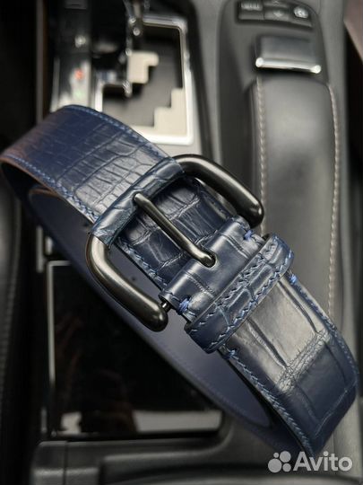 Мужской ремень из кожи крокодила Bottega Veneta