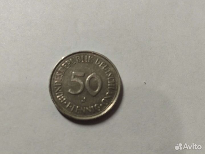 50 pfennig 1985. года