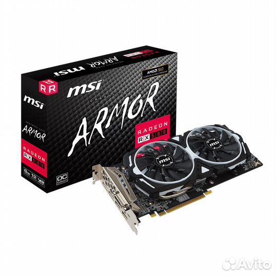 Б/У Видеокарта MSI Radeon RX 580 armor 8G OC RX 58