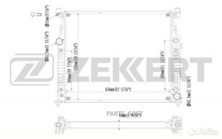 Радиатор охлаждения Мерседес M-Class (W164) 05