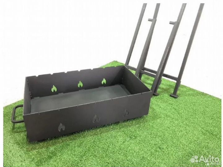 Комплект мангал с подказанником 8-10л