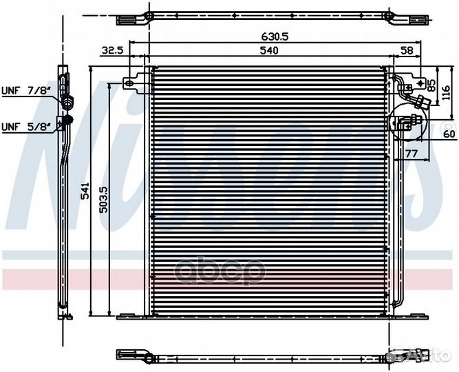 Радиатор кондиционера mercedes vito 95- 94226