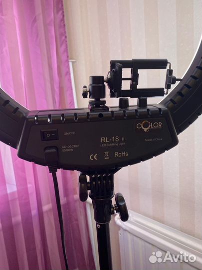 Кольцевая лампа 45 см RL 18 Color штативом