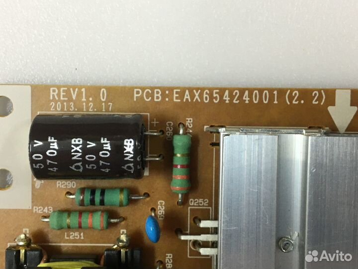 Блок питания EAX65424001 (2.2) LG 55LB673V