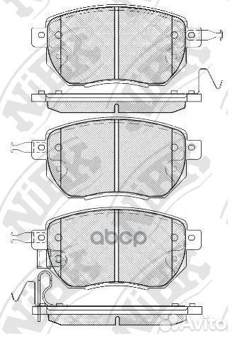 Колодки тормозные дисковые перед PN2901 NiBK