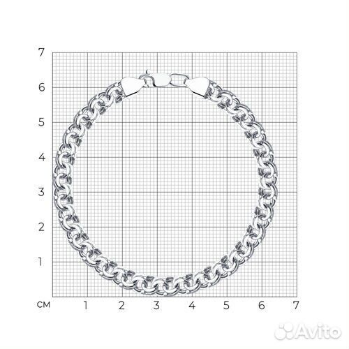 Браслет sokolov из серебра, 965140904, р.24