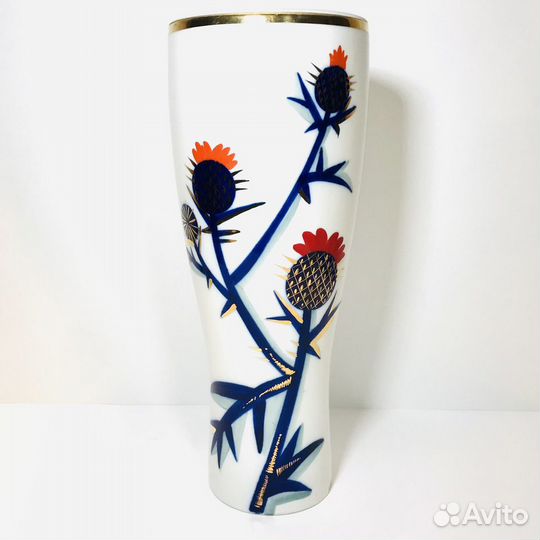 Ваза фарфоровая «Чертополох» лфз