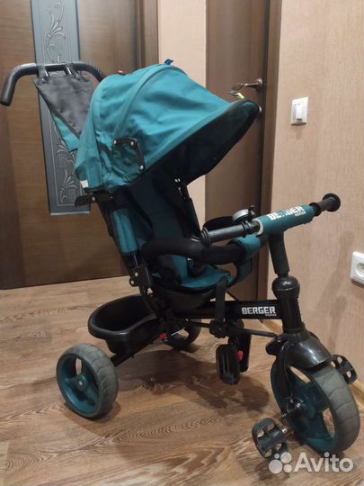 Велосипед коляска с ручкой