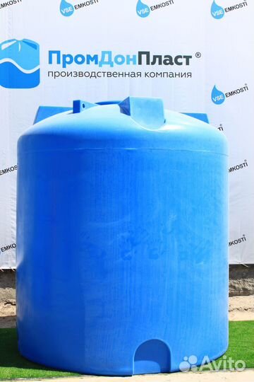 Пластиковая бочка для воды 10 000 л (1м3)