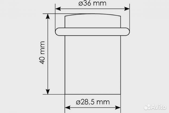 Петля morelli MS 100X70X2.5 R SN стальная, правая, цвет-мат.никель, арт. 9008977