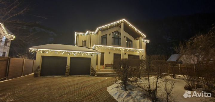 Декоративная подсветка домов и территорий