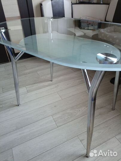 Кухонный стол бу стеклянный