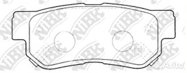 Комплект тормозных колодок PN0539 nibk