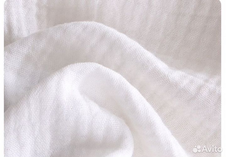 Муслиновый детский костюм белый 80