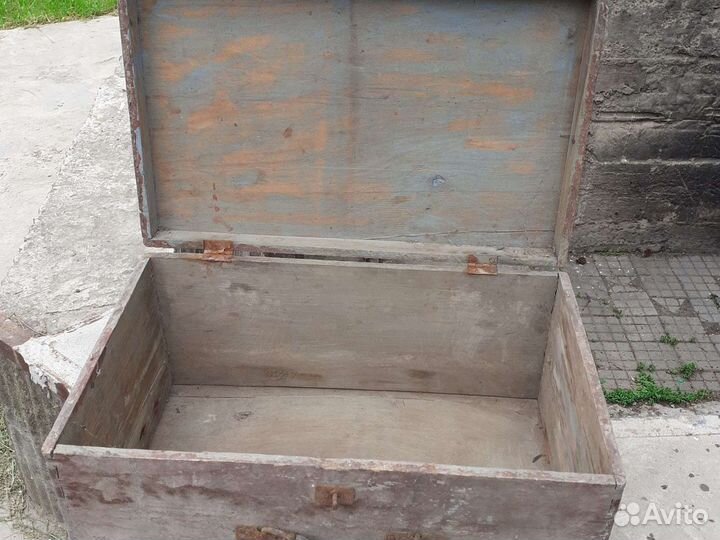 Чемодан деревянный