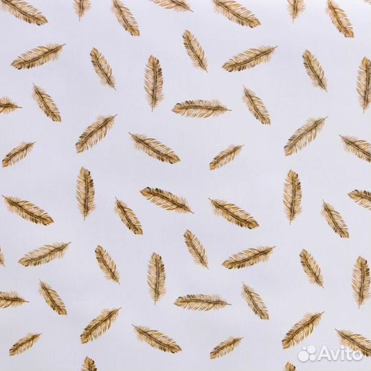 Клеёнка столовая на тканевой основе Доляна «Пёрышк