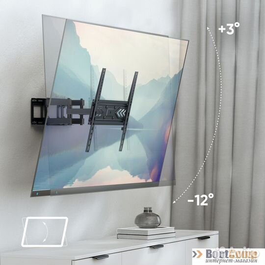 Кронштейн для тв onkron STE-644B чёрный