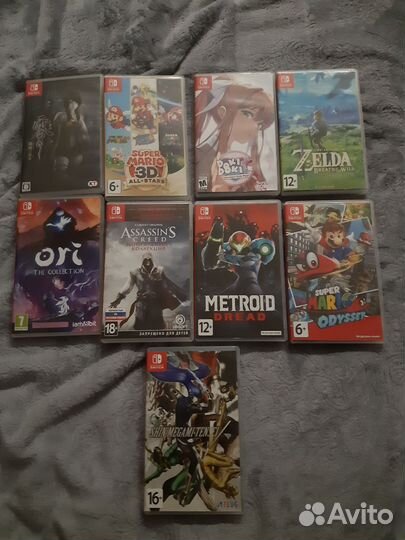 Картриджи nintendo switch