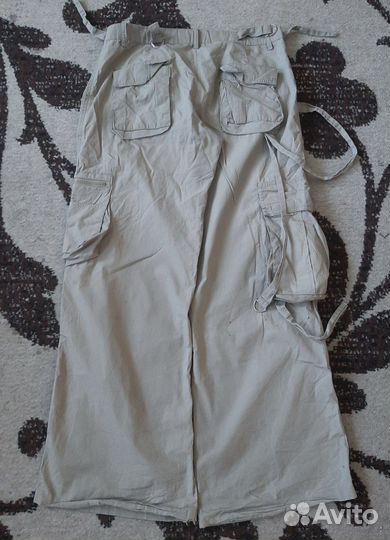 Baggy white archive pants