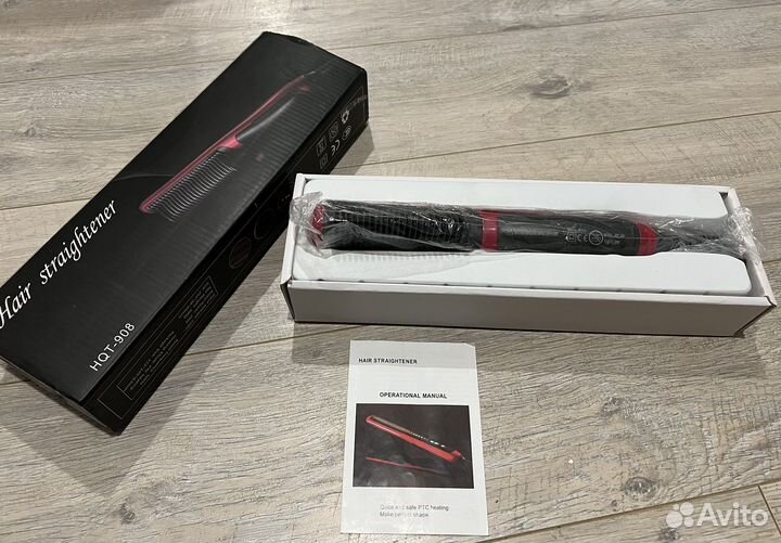 Расческа выпрямитель hair straightener hqt-908