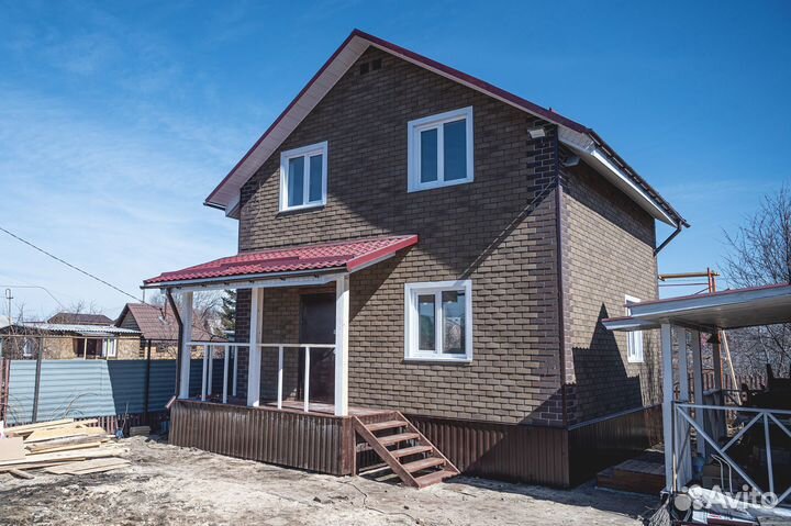 Дом 95 кв.м каркасный фасад под ключ 20-403