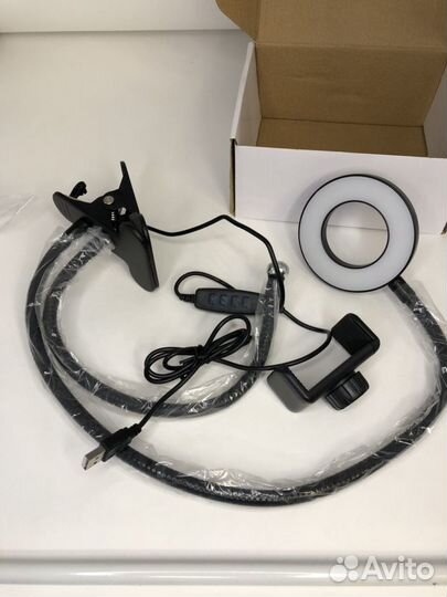 Светодиодная настольная кольцевая лампа