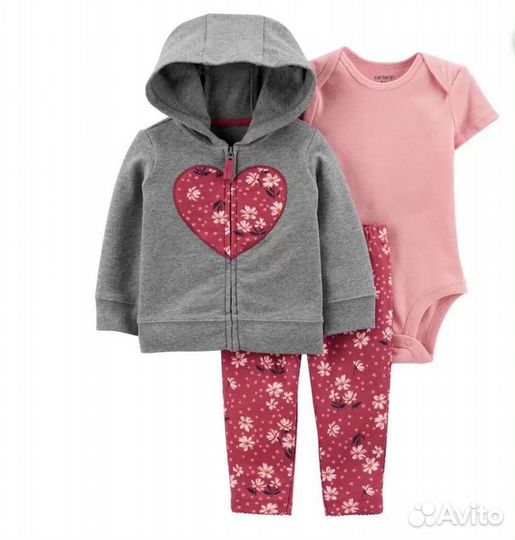 Костюм тройка для девочки Carter's