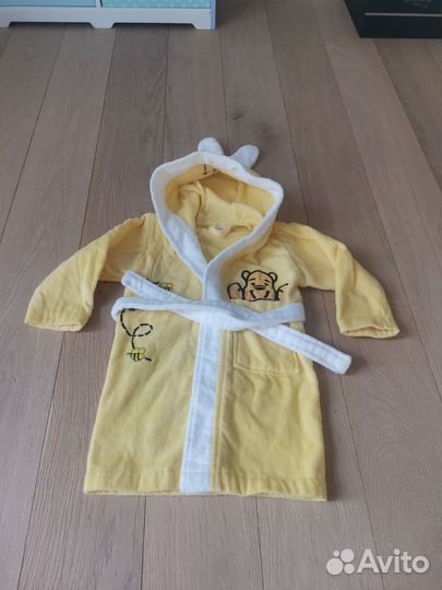 Махровый халат и накидка полотенце на 1-2 года
