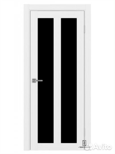 Дверь межкомнатная 521.22 лакобель, ясень серебрис