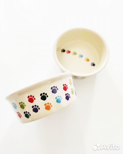 Миска керамика Fidos Diner новая Англия для собак