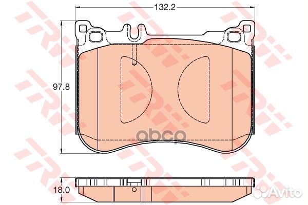 Колодки пер.mercedes W222, С217 13 GDB2019 TRW