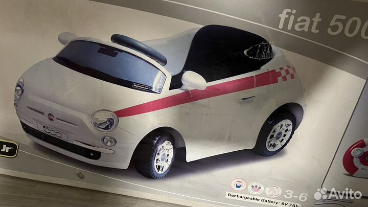 Электромобиль детский fiat 500