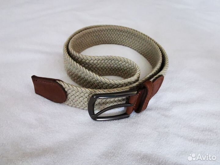 Ремень текстиль/кожа, новый