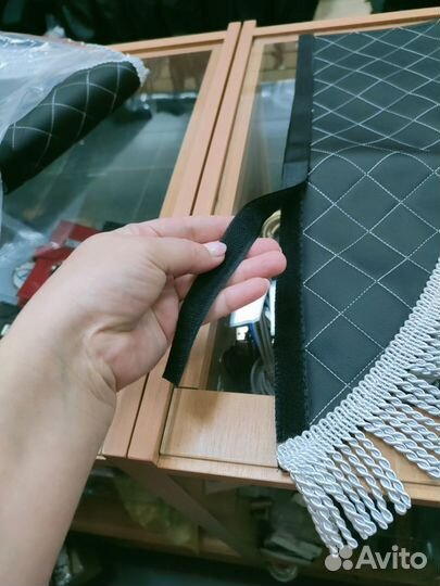 Ламбрекены Россия черная экокожа