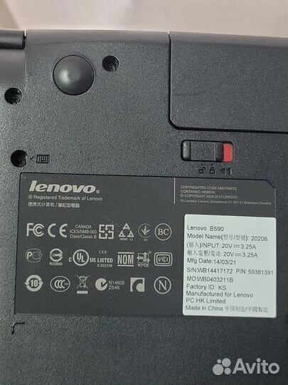 Ноутбук Lenovo B590