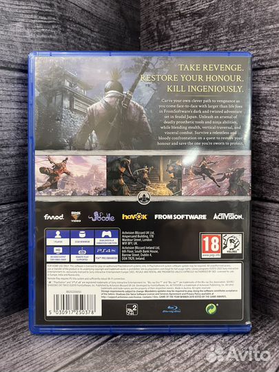 Sekiro Shadow Die Twice Sony PS4