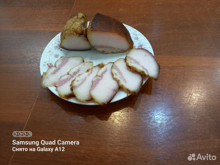 Копченое домашнее сало