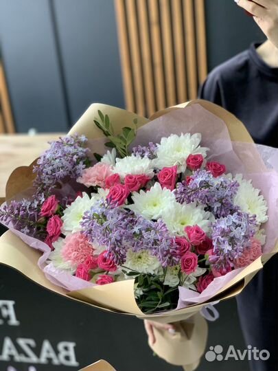 Композиция с кустовыми розами